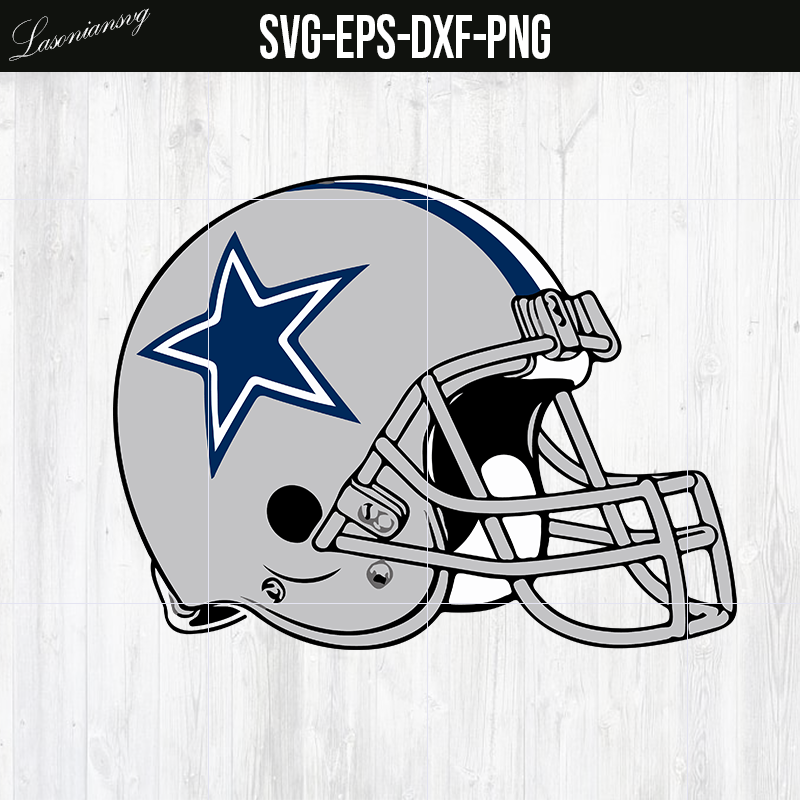 dallas cowboys helmet and football dallas cowboys helmet SVG file, PNG file, EPS file, DXF file – lasoniansvg