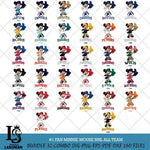 #1 Fan Minnie Mouse NHL Svg Eps Dxf Png File, Digital Download, Instant Download
