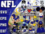 Los Angeles Rams bundle svg, bundle 12 file ramdoom NFL svg, NFL Digital Cut Files, Svg Dxf Eps Png file, Digitla Download