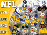 Pittsburgh Steelers bundle svg, bundle 12 file ramdoom NFL svg, NFL Digital Cut Files, Svg Dxf Eps Png file, Digitla Download
