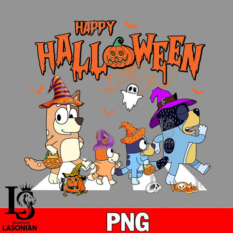 Bluey Abbey Road Halloween png file, Digital Download , Instant Download