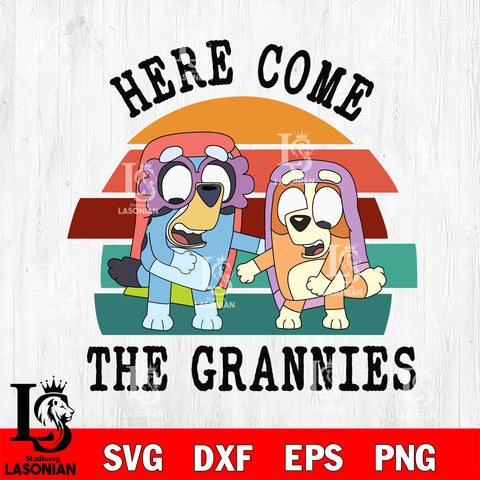 Here Come The Grannies 2 svg dxf eps png file, Digital Download , Instant Download