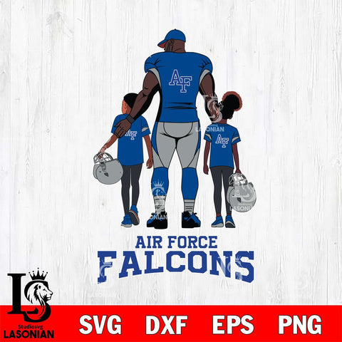 Air Force Falcons 3 Father and son Rugby SVG DXF EPS PNG FILE,NCAA SVG, Father day Digital Download,Instant Download, Silhouette