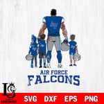 Air Force Falcons 4 Father and son Rugby SVG DXF EPS PNG FILE,NCAA SVG, Father day Digital Download,Instant Download, Silhouette