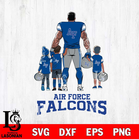 Air Force Falcons 4 Father and son Rugby SVG DXF EPS PNG FILE,NCAA SVG, Father day Digital Download,Instant Download, Silhouette