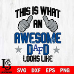Air Force Falcons Awesome Dad Looks like Svg Eps Dxf Png File, Digital Download, Instant Download