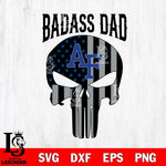 Air Force Falcons Badass Dad Svg Eps Dxf Png File, Digital Download, Instant Download