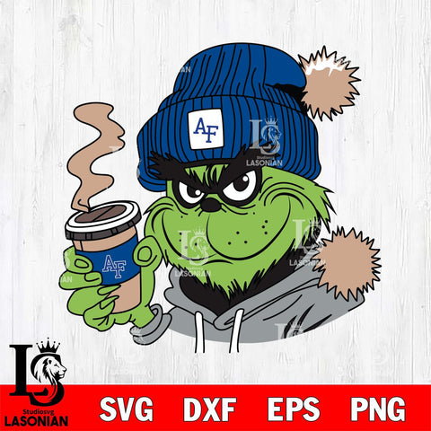 Air Force Falcons Boujee Grinch 4 Svg Eps Dxf Png File, Digital Download, Instant Download