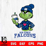 Air Force Falcons Boujee Grinch Heart Christmas Cut Files Cricut, Svg Dxf Eps Png file, Digital download , Silhouette