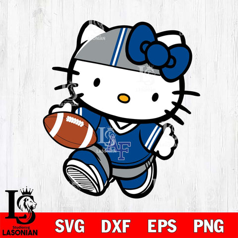 Air Force Falcons Cute Hello Kitty Football 9 Svg Eps Dxf Png File, NCAA svg, Digital Download, Instant Download