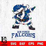 Air Force Falcons Dabbing Santa Claus Ugly Christmas Svg dxf eps png pdf file,NCAA svg,Digital Download,Cricut file