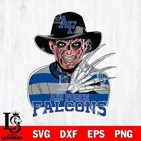 Air Force Falcons Freddy Krueger Horror Halloween Svg Eps Dxf Png File, NCAA svg, Digital Download, Instant Download