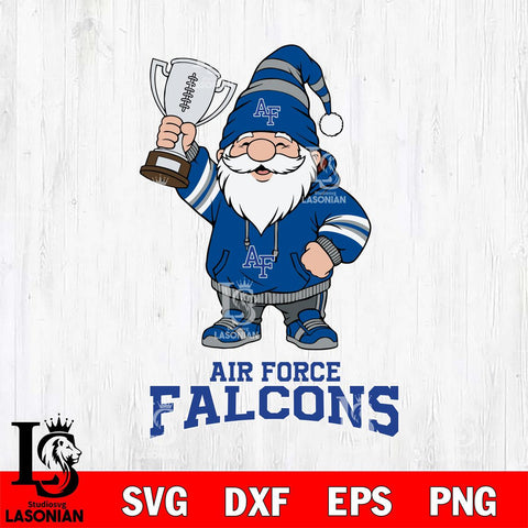 Air Force Falcons Gnome Champion File Cut, NCAA SVG, Digital Download , Criucut , Silhouette