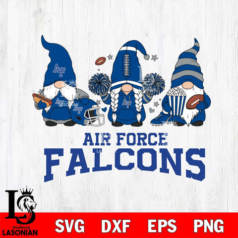 Air Force Falcons Gnome Fan File Cut, NCAA SVG, Digital Download , Criucut , Silhouette