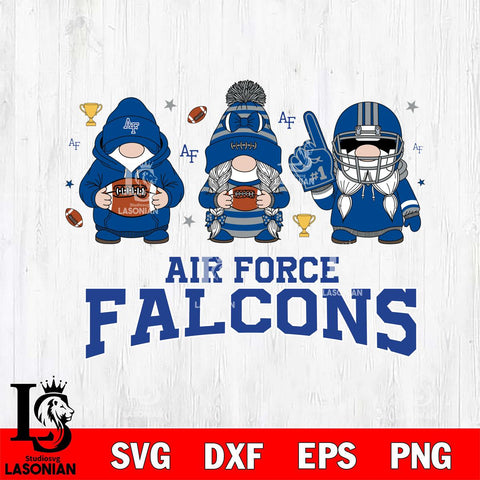 Air Force Falcons Gnome #1 Football File Cut, NCAA SVG, Digital Download , Criucut , Silhouette