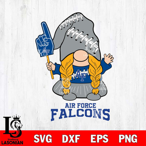 Air Force Falcons Gnomes Fan Svg Eps Dxf Png File, Digital Download, Instant Download
