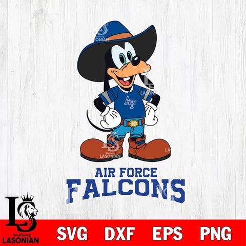 Air Force Falcons Goofy Cowboy Sport SVG DXF EPS PNG FILE,NCAA svg ,Football Digital Download,Instant Download, Silhouette