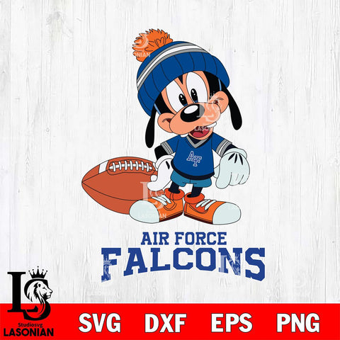 Air Force Falcons Goofy Football SVG DXF EPS PNG FILE,NCAA svg ,Football Digital Download,Instant Download, Silhouette