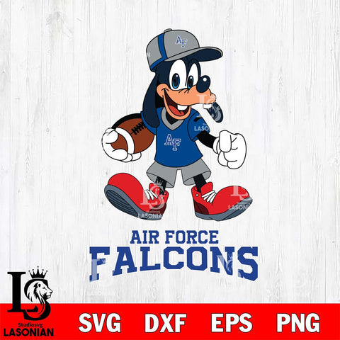 Air Force Falcons Goofy Football Player SVG DXF EPS PNG FILE,NCAA svg ,Football Digital Download,Instant Download, Silhouette