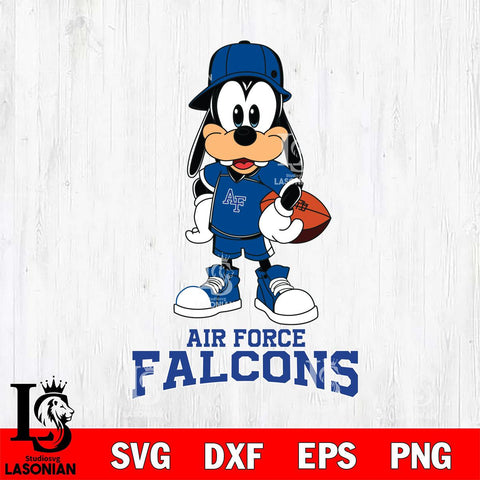Air Force Falcons Goofy rugby SVG DXF EPS PNG FILE,NCAA svg ,Football Digital Download,Instant Download, Silhouette