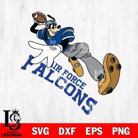 Air Force Falcons Goofy rugby player SVG DXF EPS PNG FILE,NCAA svg ,Football Digital Download,Instant Download, Silhouette