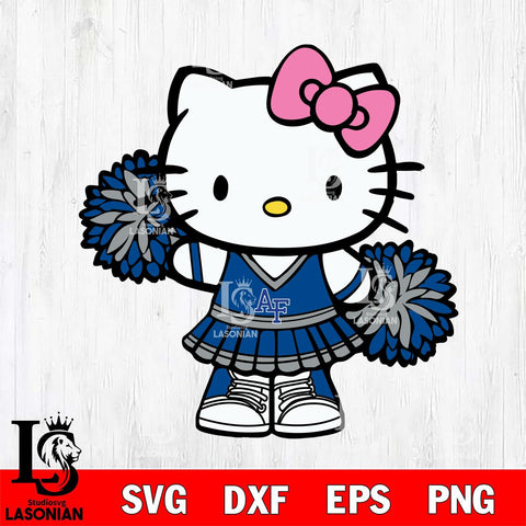 Air Force Falcons Hello Kitty Cheerleader 11 Svg Eps Dxf Png File, Digital Download, Instant Download
