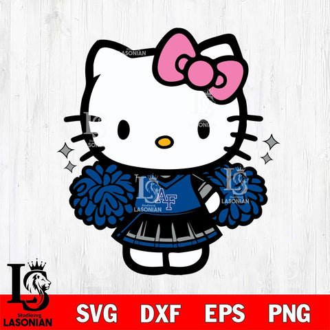 Air Force Falcons Hello Kitty Cheerleader Svg Eps Dxf Png File, Digital Download, Instant Download