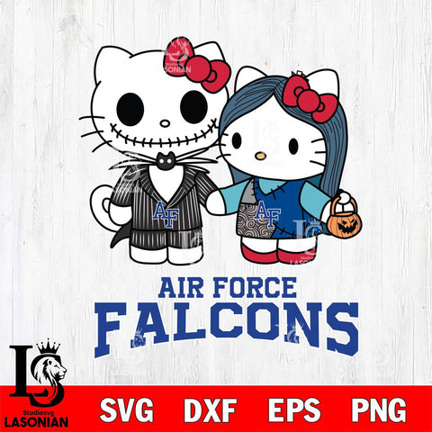 Air Force Falcons Hello Kitty Horror 11 Svg Eps Dxf Png File, Digital Download