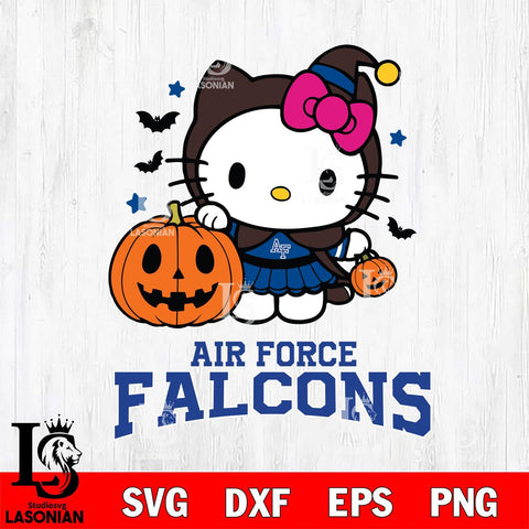 Air Force Falcons Hello Kitty Horror 1 Svg Eps Dxf Png File, Digital Download