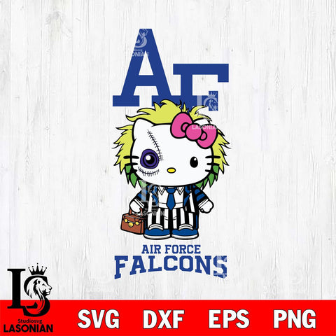 Air Force Falcons Hello Kitty Horror 8 Svg Eps Dxf Png File, Digital Download
