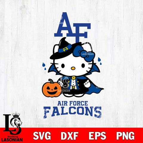 Air Force Falcons Hello Kitty Horror 9 Svg Eps Dxf Png File, Digital Download