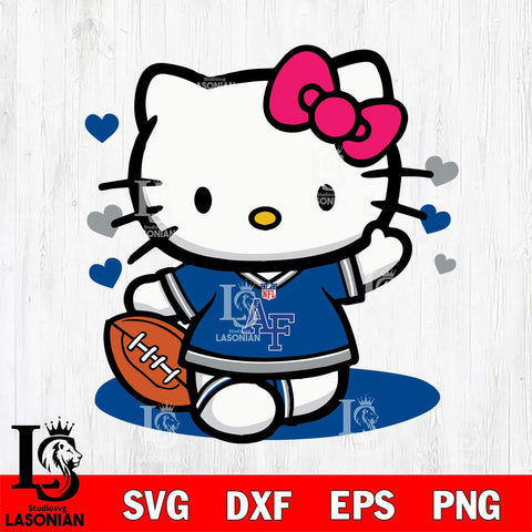 Air Force Falcons Hello Kitty sport 10 Svg Eps Dxf Png File, NCAA svg, Digital Download, Instant Download