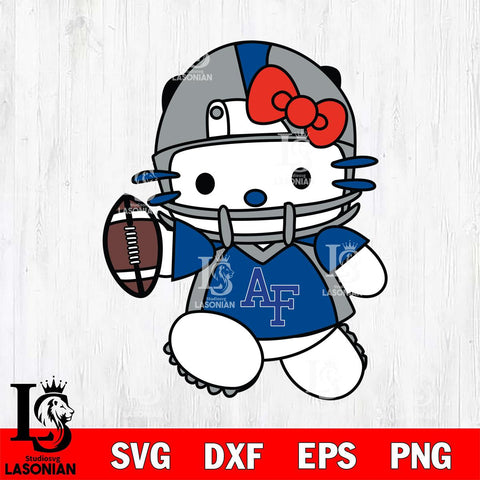 Air Force Falcons Hello Kitty sport 11 Svg Eps Dxf Png File, NCAA svg, Digital Download, Instant Download