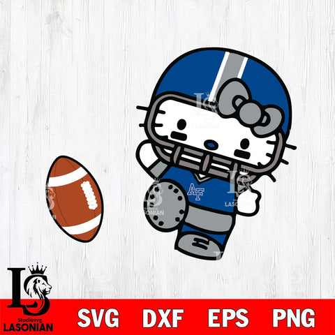 Air Force Falcons Hello Kitty sport 12 Svg Eps Dxf Png File, NCAA svg, Digital Download, Instant Download