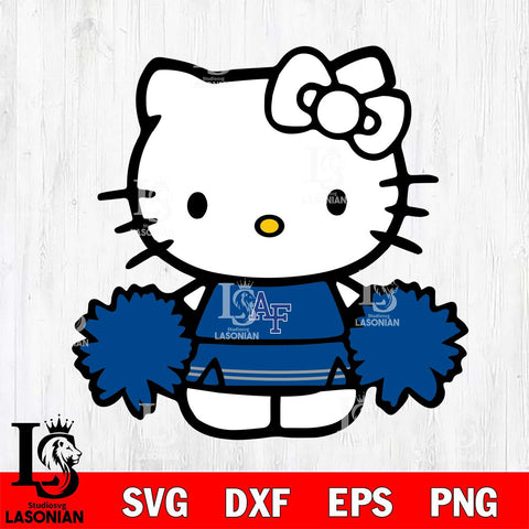 Air Force Falcons Hello Kitty sport 3 Svg Eps Dxf Png File, NCAA svg, Digital Download, Instant Download