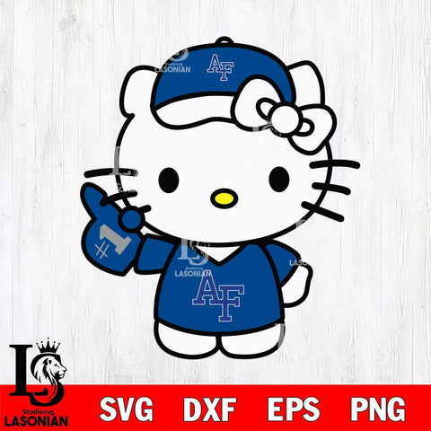 Air Force Falcons Hello Kitty sport 5 Svg Eps Dxf Png File, NCAA svg, Digital Download, Instant Download