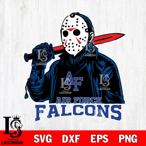 Air Force Falcons Jason Voorhees Horror 12 Svg Eps Dxf Png File, NCAA svg, Digital Download, Instant Download