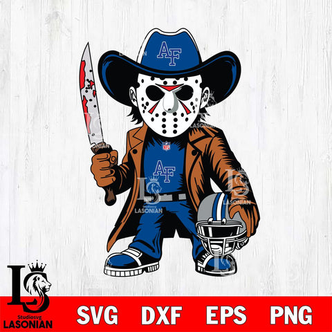 Air Force Falcons Jason Voorhees Horror Svg Eps Dxf Png File, NCAA svg, Digital Download, Instant Download