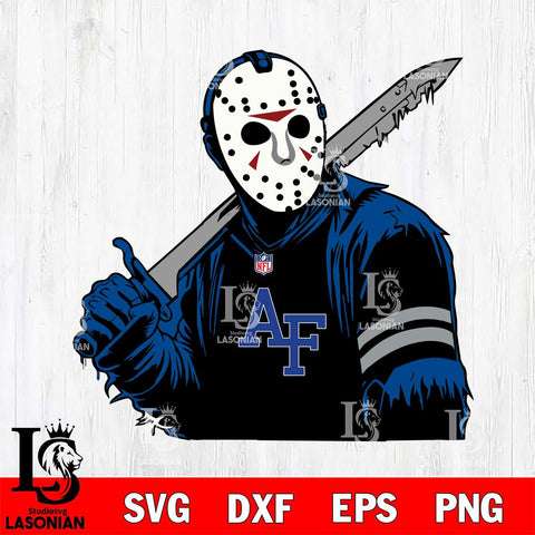 Air Force Falcons Jason Voorhees Horror 7 Svg Eps Dxf Png File, NCAA svg, Digital Download, Instant Download