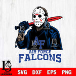 Air Force Falcons Jason Voorhees Horror Halloween Svg Eps Dxf Png File, NCAA svg, Digital Download, Instant Download