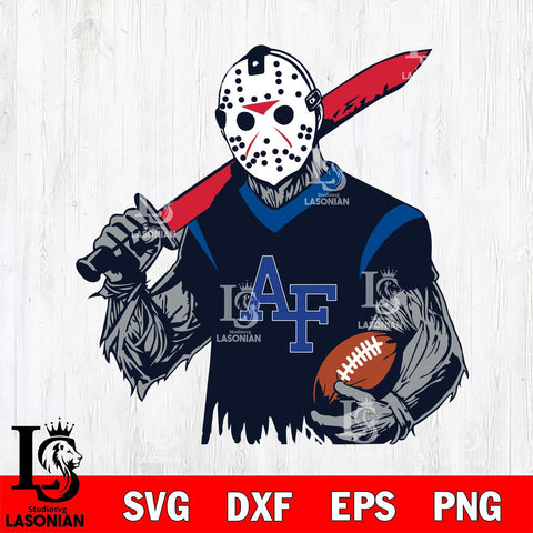Air Force Falcons Jason Voorhees Horror Halloween 2 Svg Eps Dxf Png File, NCAA svg, Digital Download, Instant Download
