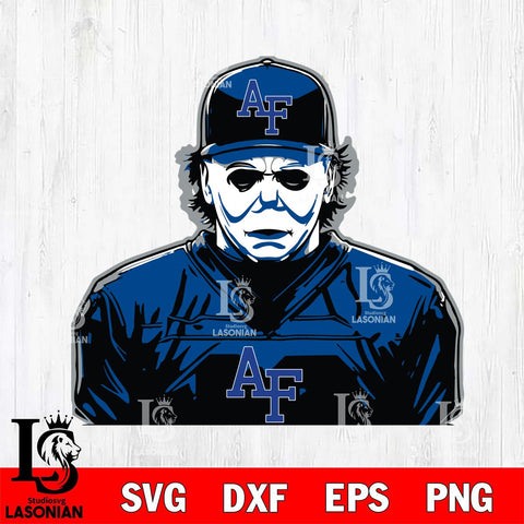 Air Force Falcons Michael Myers Horror Halloween Svg Eps Dxf Png File, NCAA svg, Digital Download, Instant Download