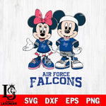 Air Force Falcons Mickey And Minnie Football Svg Eps Dxf Png File, NCAA svg , Digital Download , Instant Download, Cricut File