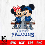 Air Force Falcons Mickey And Minnie Football Champions Svg Eps Dxf Png File, NCAA svg , Digital Download , Instant Download, Cricut File