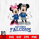 Air Force Falcons Mickey Minnie Mouse Sport Svg Eps Dxf Png File, NCAA svg , File Cut , Digital Download , Instant Download, Cut Svg Files