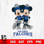 Air Force Falcons Mickey Minnie Valentine Football Svg Eps Dxf Png File, NCAA svg , Digital Download , Instant Download, Cricut File