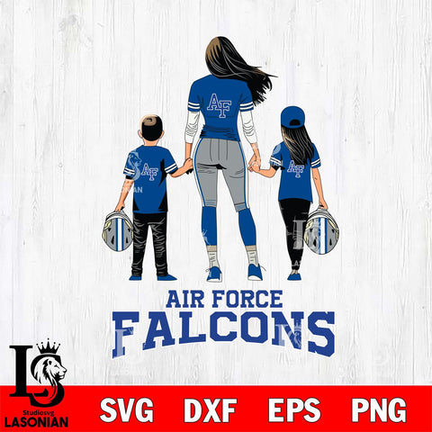 Air Force Falcons Mother and son Rugby SVG DXF EPS PNG FILE,NCAA SVG, Father day Digital Download,Instant Download, Silhouette
