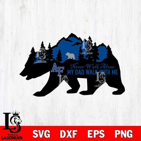 Air Force Falcons My Dad Walk With Me Svg Eps Dxf Png File, Digital Download, Instant Download