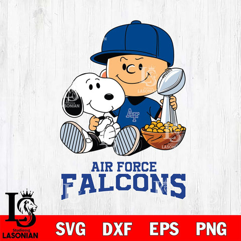 Air Force Falcons Peanuts Snoopy Champion football SVG DXF EPS PNG FILE,Snoopy File Cut, NCAA Digital Download,Instant Download,Christmas Silhouette
