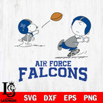 Air Force Falcons Peanuts play football SVG DXF EPS PNG FILE,Snoopy File Cut, NCAA Digital Download,Instant Download,Christmas Silhouette